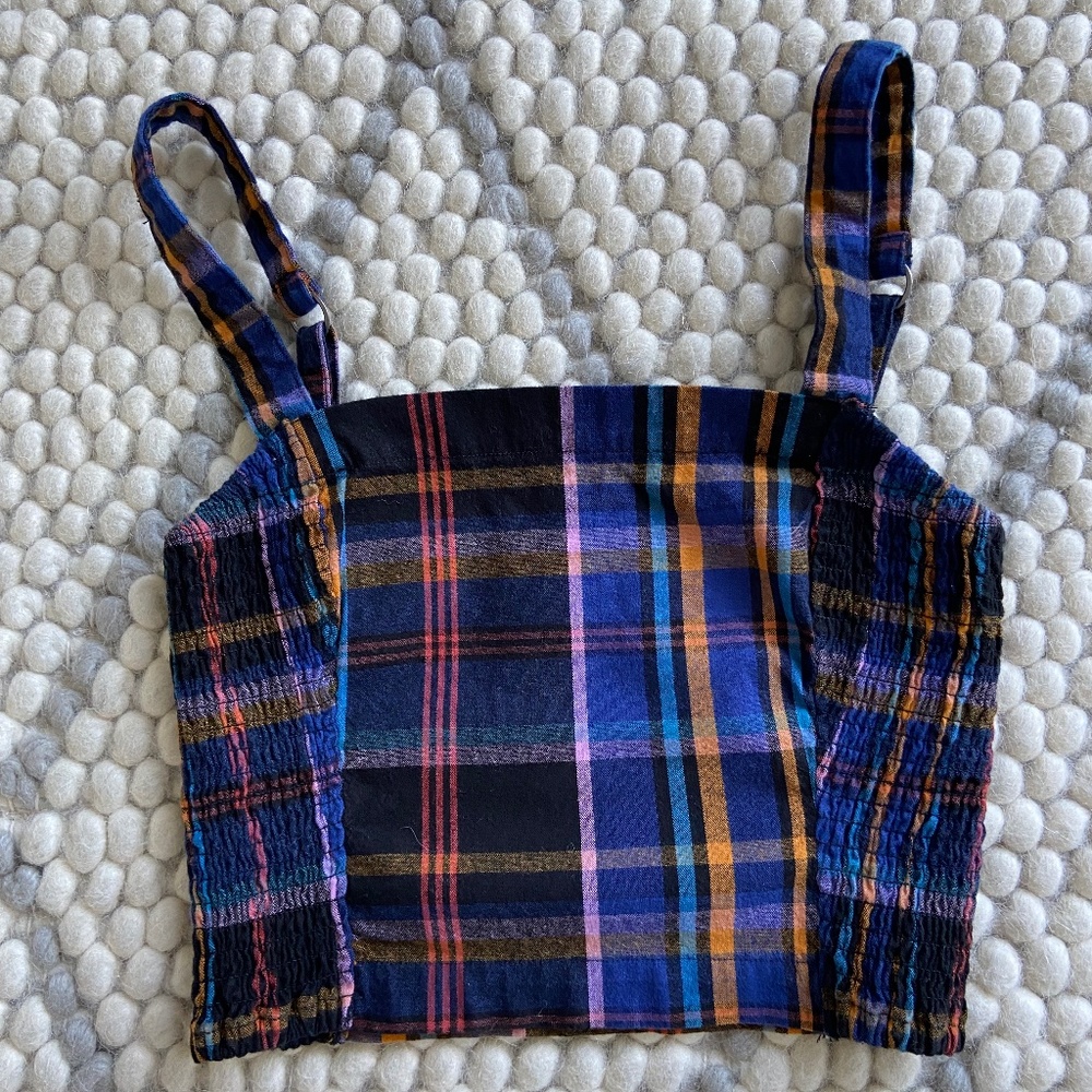 Hollister plaid bandeau top